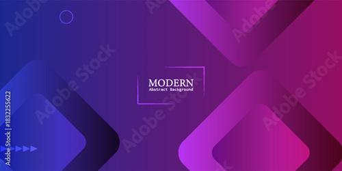 Neon Gradient Geometric Abstract Background. Suit for banner, web, brochure, pamflet and presentation