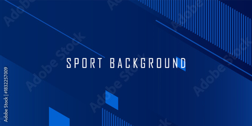 Blue Abstract Geometric Tech Background with Diagonal Lines and Gradient Shapes. Modern creative trendy design in vector illustration