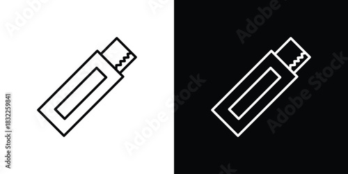 Chew gum icon line drawing clipart symbol. Vector illustration