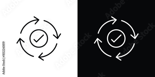 Consistency icon line drawing clipart symbol. Vector illustration