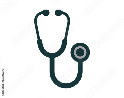 Stethoscope vector illustration medical equipment health checkup diagnostic tool doc