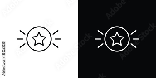 Earn point icon line drawing clipart symbol. Vector illustration