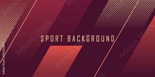 Modern red gradient sport background. line and shape diagonal