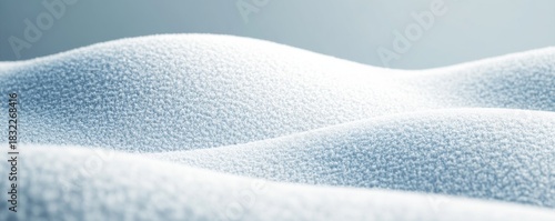 Undulating Snowscape Minimalist Blue-White Hues, winter , texture