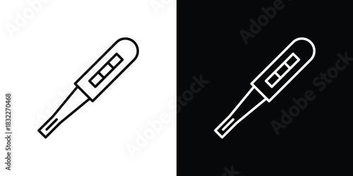 Pregnancy test icon line drawing clipart symbol. Vector illustration