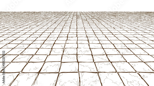 Modern Floor Vector with Outline Isolated on White Background for Graphic Design Projects