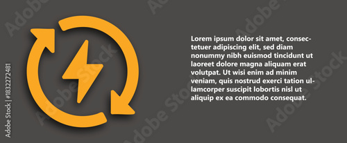 An evocative visual representation of energy circulation, with a dynamic lightning bolt encircled by arrows, symbolizing the continuous flow and reuse of power.