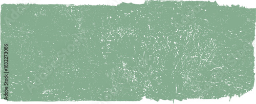 Grunge banner with high detailed distress texture / rough edges. Vector brush  . Distressed banner . Green highlight markers. Bulge specks textured line for ecology products . Dry border in Green. 