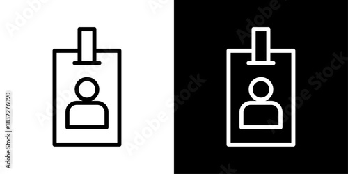 User profile with a badge symbol, representing verified status, identity recognition, membership level, and trusted access.