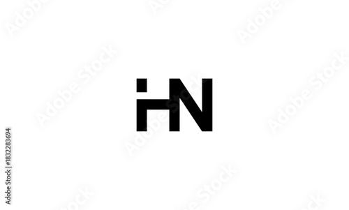 HN Initial letters logo or HM monogram logo