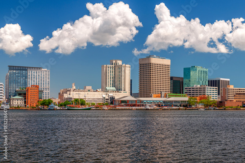 Norfolk, Virginia, USA Downtown on the Elizabeth River 2098