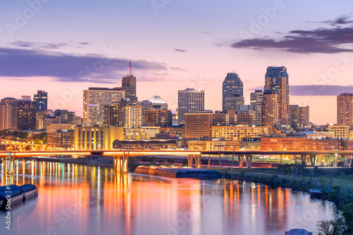 Saint Paul, Minnesota, USA at Dusk 2042