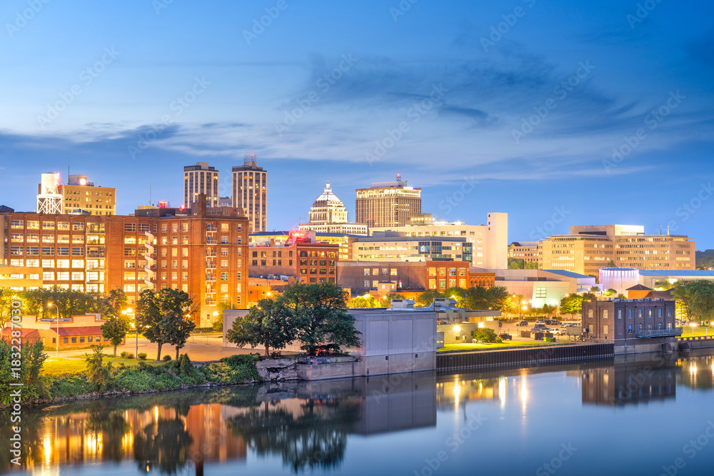 Fototapeta premium Peoria, Illinois, USA Downtown City Skyline 2013