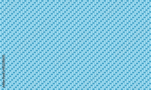 綾織の青い線が絡むツイルの生地のイラスト