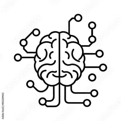 brain on circuit board