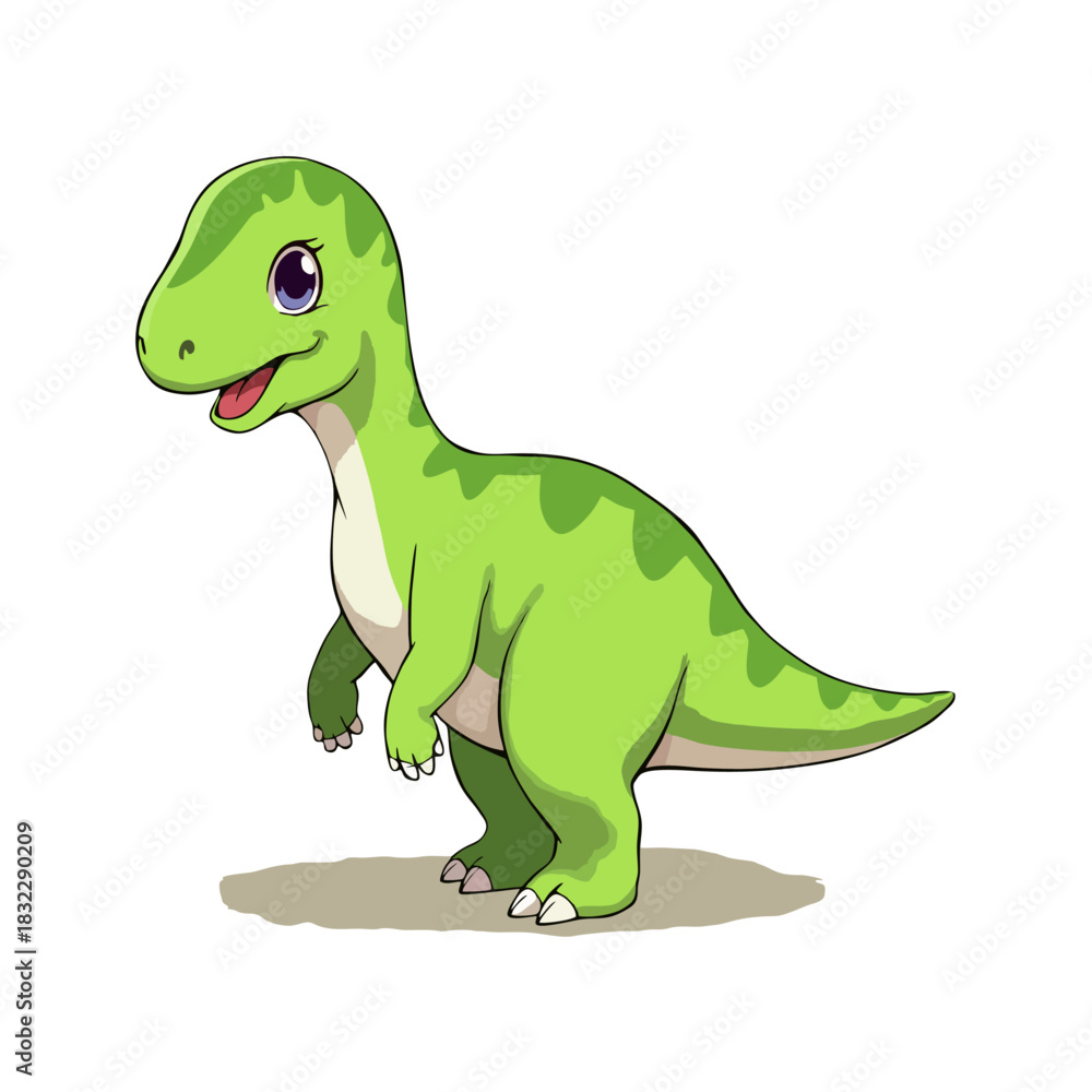 Fototapeta premium Cute Brontosaurus Clipart 07