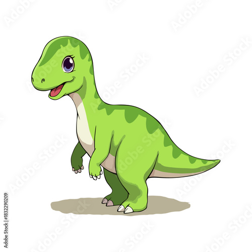 Cute Brontosaurus Clipart 07