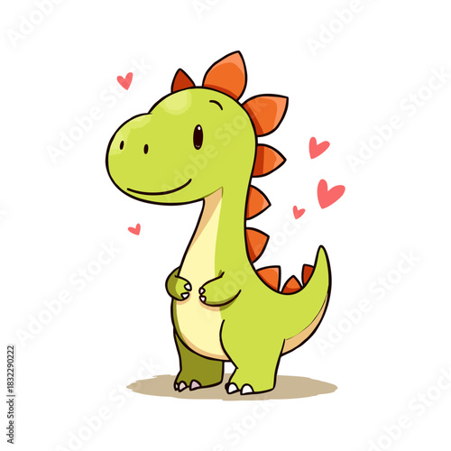Cute Brontosaurus Clipart 02