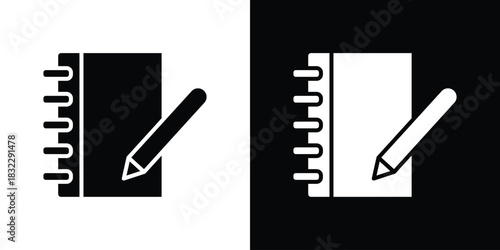 Notebook icons symbol illustration. Vector graphics
