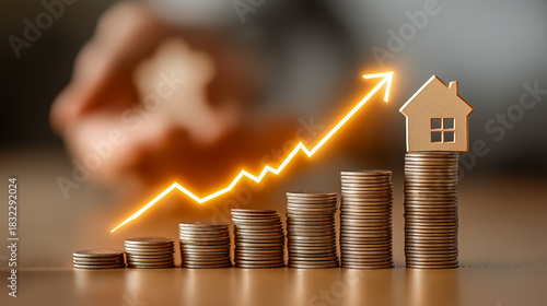住宅ローンの金利上昇と物価高を示すビジネス背景