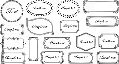 Ornamental Black Masquerade Mask Vector Set Silhouette Collection, Elegant Feathered Carnival Eye Masks, Venice Party Costume Decoration Graphics, Isolated Elements