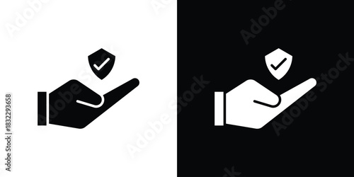 Policyholder icons symbol illustration. Vector graphics