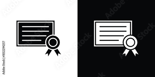 Qualification icons symbol illustration. Vector graphics