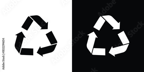 Recycle icons symbol illustration. Vector graphics