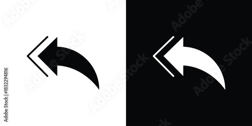 Reply icons symbol illustration. Vector graphics