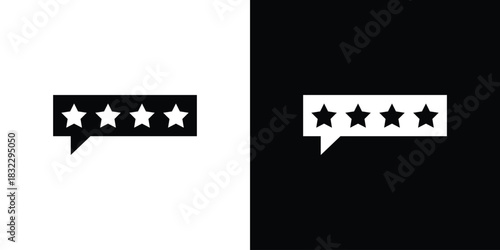 Review icons symbol illustration. Vector graphics
