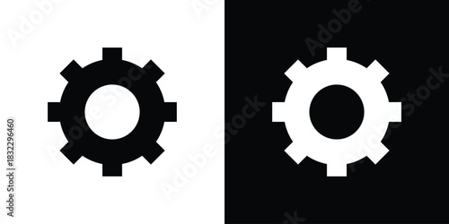 Settings gear icons symbol illustration. Vector graphics