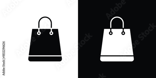 Shopping bag icons symbol illustration. Vector graphics