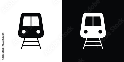 Subway icons symbol illustration. Vector graphics