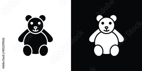 Teddy bear icons symbol illustration. Vector graphics
