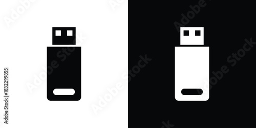 usb drive icons symbol illustration. Vector graphics
