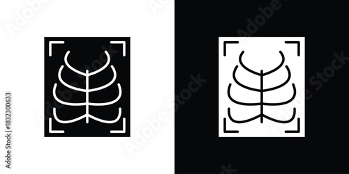 X ray icons symbol illustration. Vector graphics