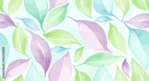 seamless pattern with leaves