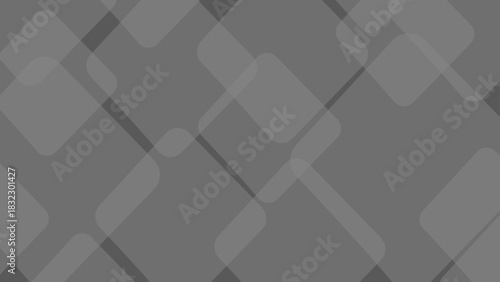 Fotografie Abstract gray geometric background with overlapping translucent rounded rectangl