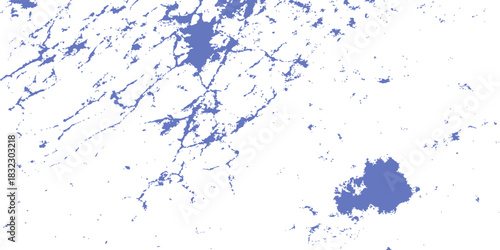 Blue paint and ink splashes on a dynamic grunge texture background for a watercolor liquid art design