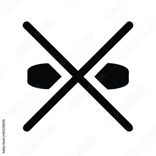 Drum set with crossed drumsticks vector icon