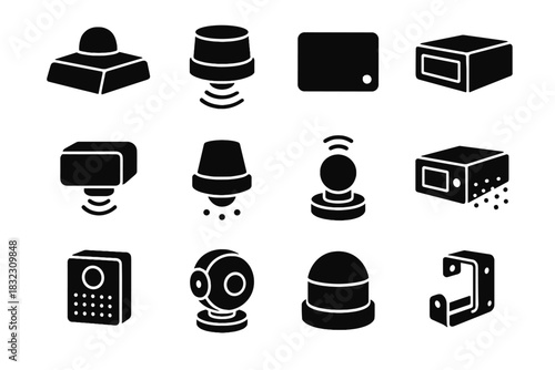 Hub icon emitter bracket set spinning unit vector reflection module lidar