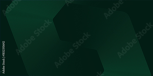 Green cyberspace hexagonal background. Hexagonal grid technology pattern. vector
