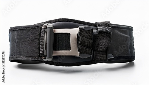 orthopedic knee brace with adjustable straps for support and stability isolated on white background