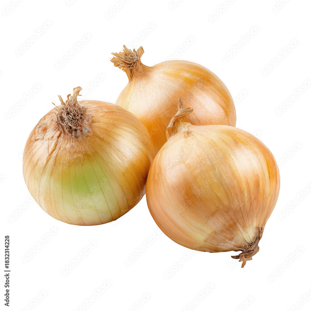 custom made wallpaper toronto digitalThree whole yellow onions with brown and white papery skins are arranged against a black background, showcasing their layered textures and natural shape, a common and versatile cooking ingredient.