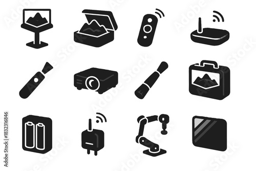 Laser icon vector map cleaner screen holographic portable battery carrying accessories adjustable