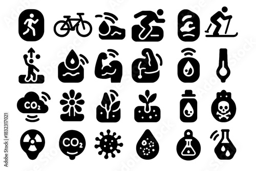 Chest running strain sensors cycling sensor environmental sports speed icon hydration tracker