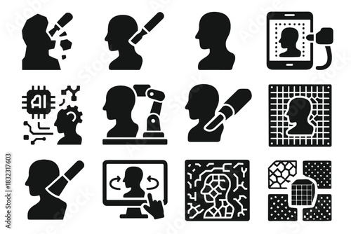 Smoothing pattern refinement detailing ai virtual edge vector shaping sculpting icon generation