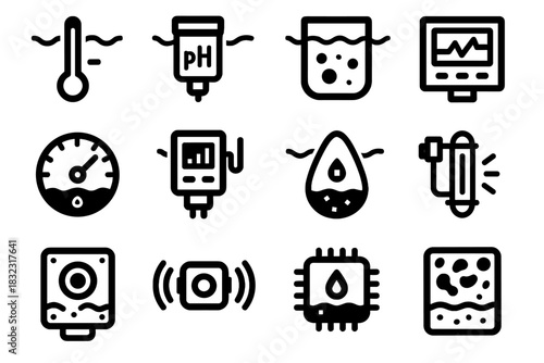 Ph icon icons vibration sensor module alert dial vector uv level aquarium