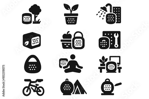 Music vector eco icon dockable workshop icons sphere camping audio picnic speaker