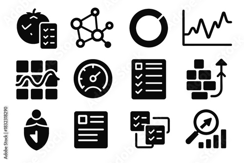 Planner tracker icon ai vector productivity workflow task shield score card daily